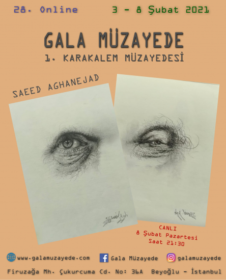 28. Online 1. Karakalem Müzayedesi / Saeed Aghanejad