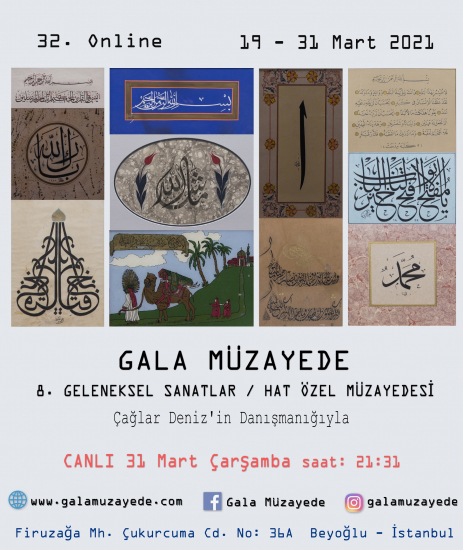 32. ONLİNE 8. GELENEKSEL SANATLAR MÜZAYEDESİ