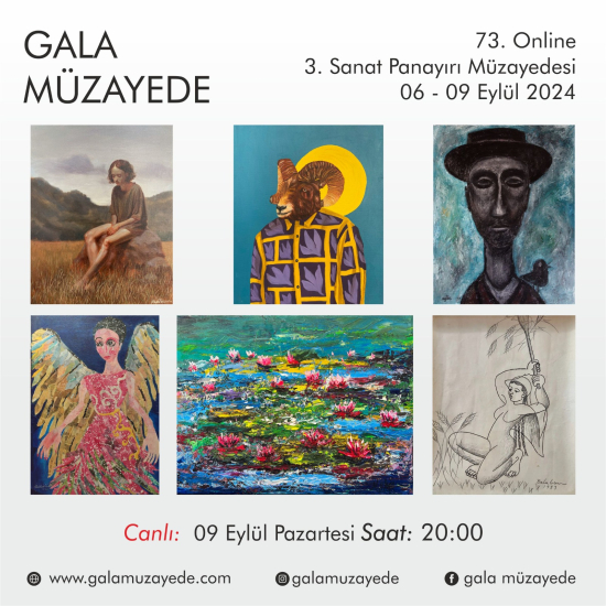 73. 0NLINE 3. SANAT PANAYIRI  MÜZAYEDESİ