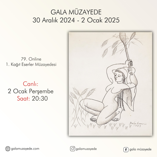 79. Online 1. Kağıt Eserler Müzayedesi