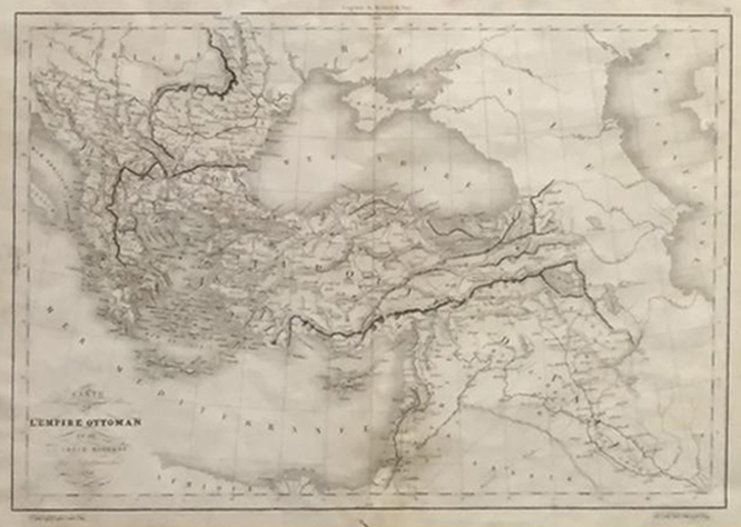 1858 TÜRKİYE HARİTASI